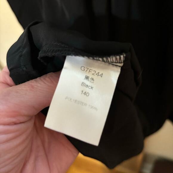 Adorable Girls Black Dress - Tween Dressy Dress, Puffy sleeves,- Size 10 - Picture 6 of 6